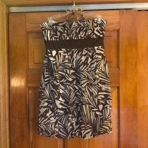 Strapless Dress size 9, 100% cotton